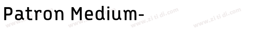Patron Medium字体转换